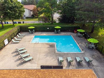 Heated Swimming Pool at Woodland Villa Apartments, MI, 48185